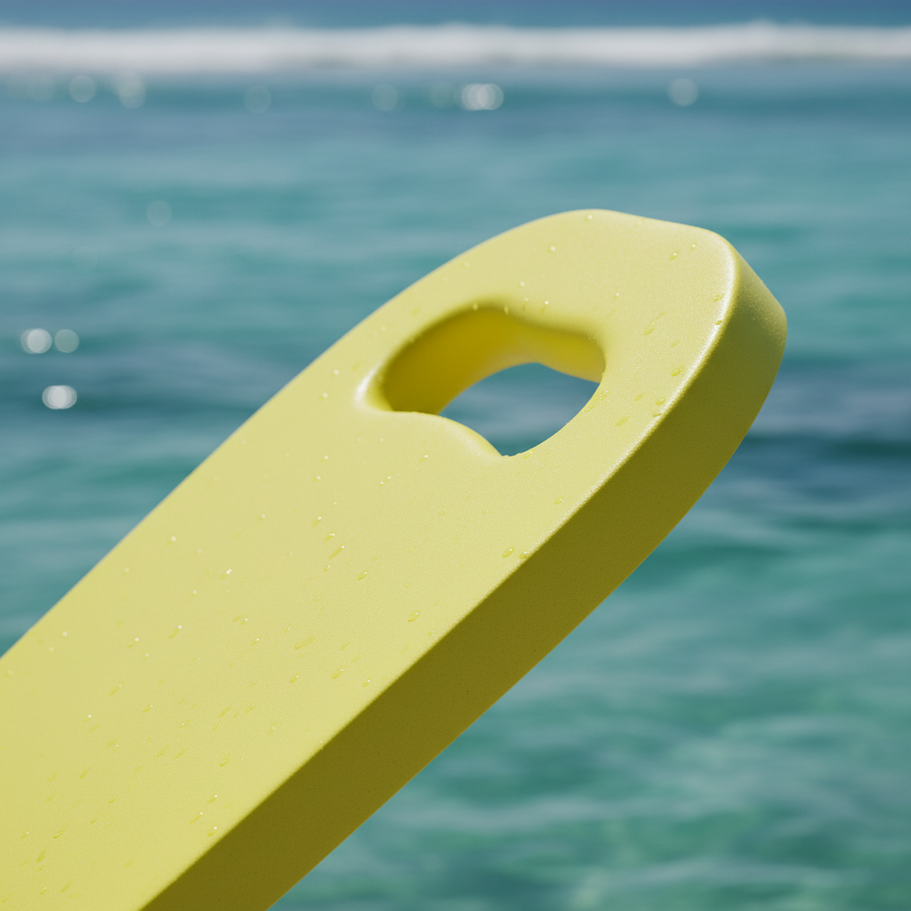 Yellow swimming kickboard