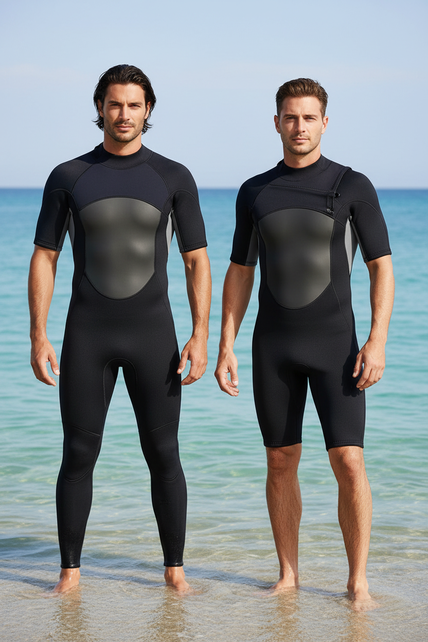 Short-sleeve + Full-length Combo - Ocean Background