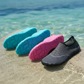 Water shoes with ocean background
